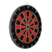 Dartboard mit roter und schwarzer Regulierung Dartscheibe (Vorderseite Links)