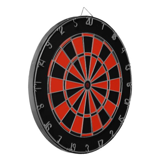 Dartboard mit roter und schwarzer Regulierung Dartscheibe (Vorderseite Links)