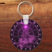 Dartboard mit Stier in die 180 Dartkunst Schlüsselanhänger (Rückseite)