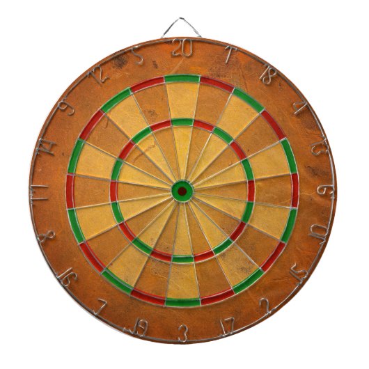 DARTBOARD ORANGE WORT AUSSICHTEN DARTSCHEIBE (vorne)