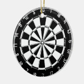 Dartboard-Ornament-Dekoration mit individueller Fa Keramik Ornament (Links)