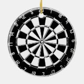 Dartboard-Ornament-Dekoration mit individueller Fa Keramik Ornament (Hinten)