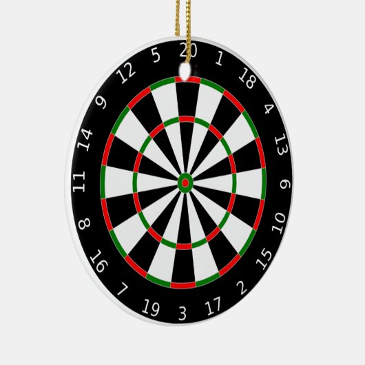 Dartboard-Ornament Keramikornament (Rechts)
