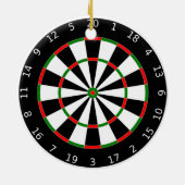 Dartboard-Ornament Keramikornament (Hinten)