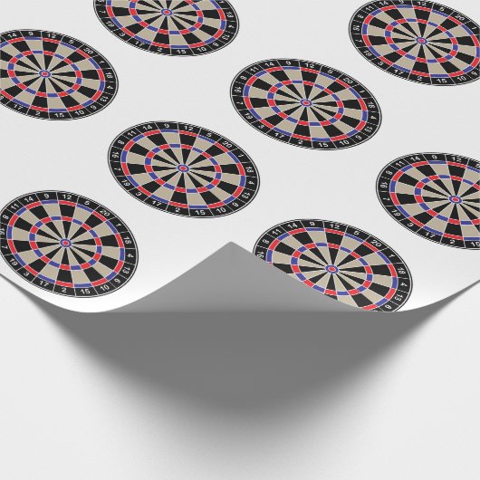 Dartboard-Packpapier Geschenkpapier (Ecke)