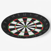 Dartboard-PapierTeller Pappteller (Schrägansicht)