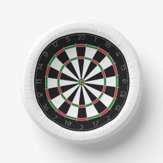 Dartboard Pappteller (Vorderseite)