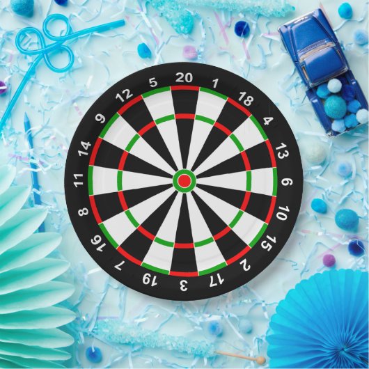 Dartboard Pappteller (Party)