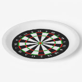 Dartboard Pappteller (Schrägansicht)