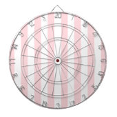 Dartboard Pink White Strip Dartscheibe (vorne)