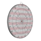 Dartboard Pink White Strip Dartscheibe (Vorderseite Links)