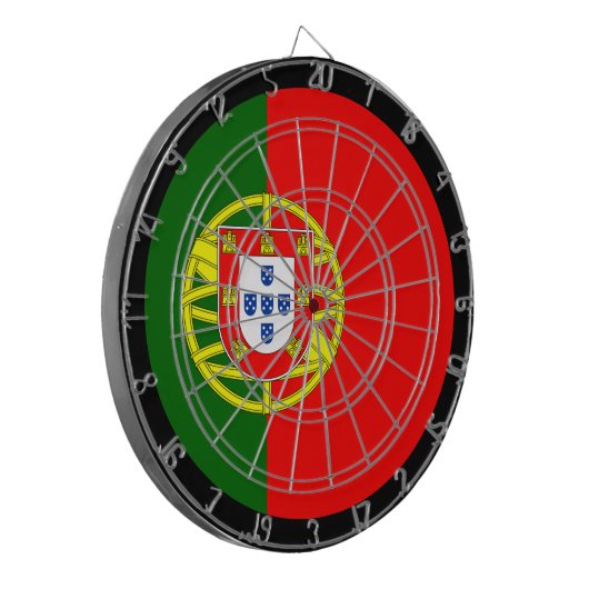 Dartboard & Portugal/Spielbrett Dartscheibe (Vorderseite Links)