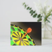Dartboard Postkarte (Stehend Vorderseite)