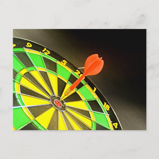 Dartboard Postkarte (Vorderseite)
