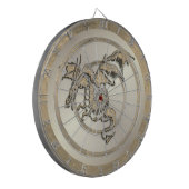 Dartboard-Regel für Golddrache Dartscheibe (Vorderseite Links)