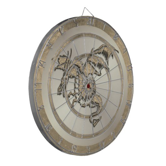 Dartboard-Regel für Golddrache Dartscheibe (Vorderseite Links)