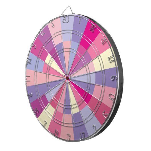 Dartboard-Rosa-lila Pastelle des Mädchens Dartscheibe (Vorderseite rechts)