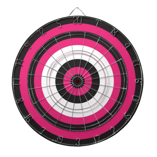 Dartboard/Rosa und Schwarz Dartscheibe (vorne)