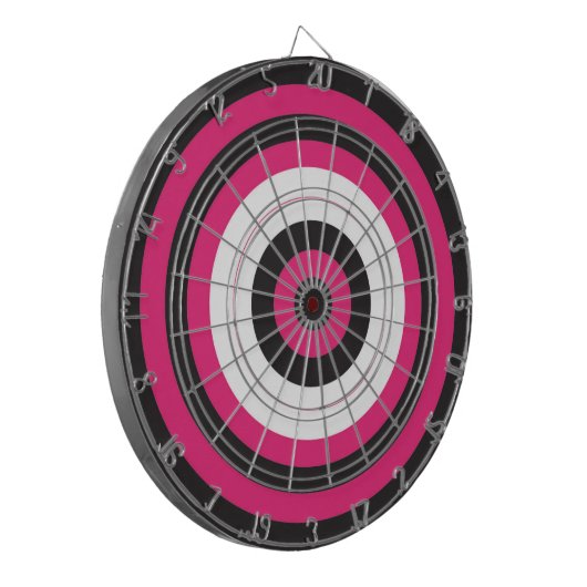 Dartboard/Rosa und Schwarz Dartscheibe (Vorderseite Links)