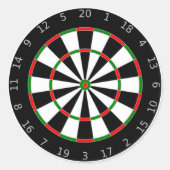 DARTBOARD RUNDER AUFKLEBER (Vorderseite)