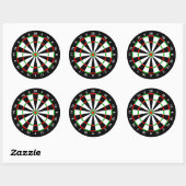 Dartboard Runder Aufkleber (Blatt)