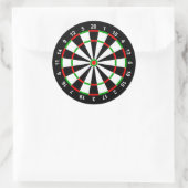 Dartboard Runder Aufkleber (Tasche)