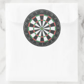 Dartboard Runder Aufkleber (Tasche)