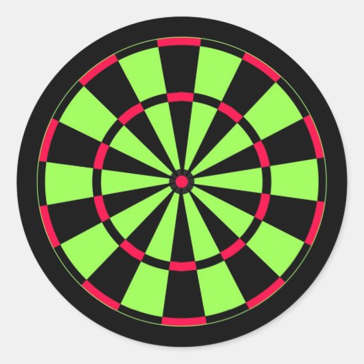 Dartboard Runder Aufkleber (Vorderseite)