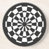 Dartboard Sandstein Untersetzer (Vorne)