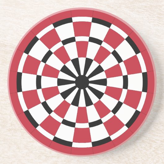 Dartboard Sandstein Untersetzer (Vorne)