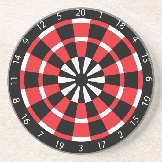 Dartboard Sandstein Untersetzer (Vorne)