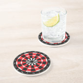 Dartboard Sandstein Untersetzer (Seite)