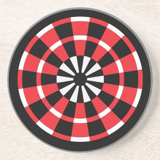 Dartboard Sandstein Untersetzer (Vorne)