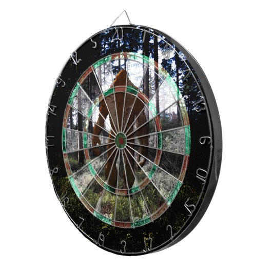 DARTBOARD - SASKATCH IN HOLZEN DARTSCHEIBE (Vorderseite rechts)