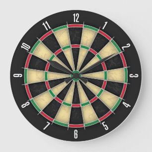 Dartboard schießt Barpub-Spiel-Wand-Uhr Große Wanduhr