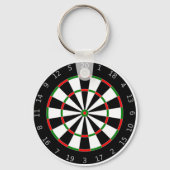 Dartboard-Schlüsselanhänger Schlüsselanhänger (Vorderseite)