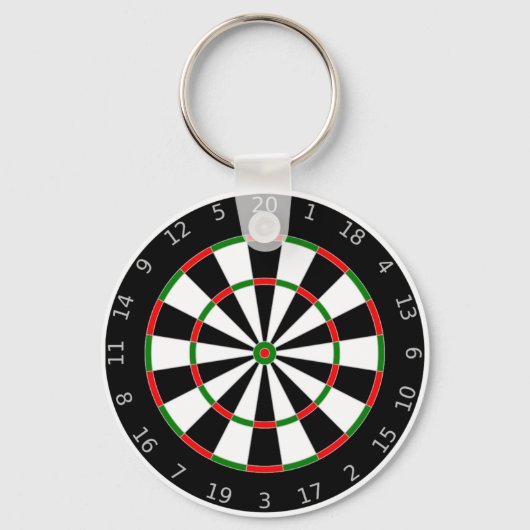 Dartboard-Schlüsselanhänger Schlüsselanhänger (Vorderseite)