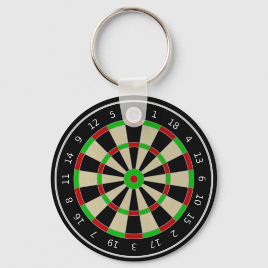 Dartboard-Schlüsselkette Schlüsselanhänger (Vorderseite)