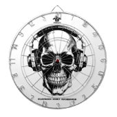 Dartboard Scull With Headphones Dartscheibe (vorne)