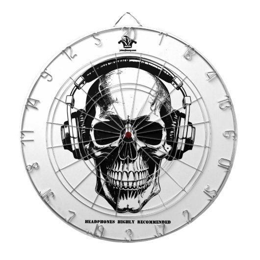 Dartboard Scull With Headphones Dartscheibe (vorne)