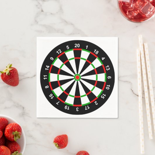 Dartboard Serviette (Beispiel)