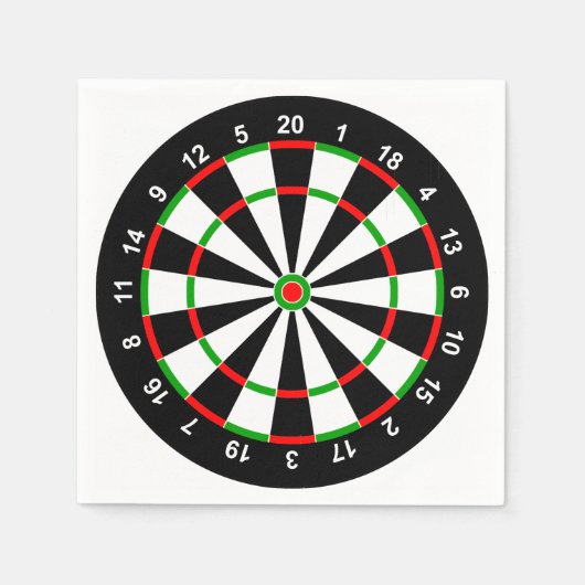 Dartboard Serviette (Vorderseite)