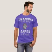 Dartboard Shirt Dart Throwing Oma (Vorne ganz)
