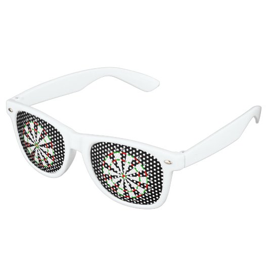 Dartboard Sonnenbrille (Schrägansicht)