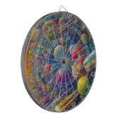 Dartboard Space Race Dartscheibe (Vorderseite Links)