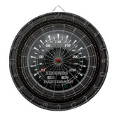 Dartboard Speedometer Edition mit personalisierten Dartscheibe (vorne)