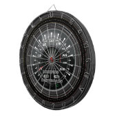 Dartboard Speedometer Edition mit personalisierten Dartscheibe (Vorderseite rechts)