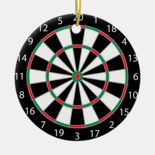 DARTBOARD! (Spiel der Pfeile) ~ Keramikornament (Vorne)