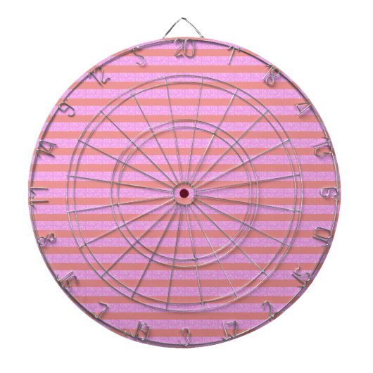 Dartboard-Spiel mit rosa Streifen Dartscheibe (vorne)