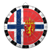 Dartboard, Spielbrett, norwegische Flagge Dartscheibe (vorne)